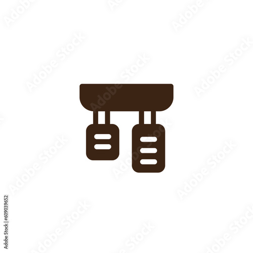 Car Pedals Service Solid Icon