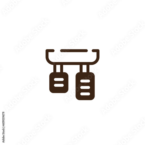 Car Pedals Service Solid Icon
