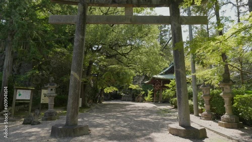 愛知 岡崎 六所神社の参道風景