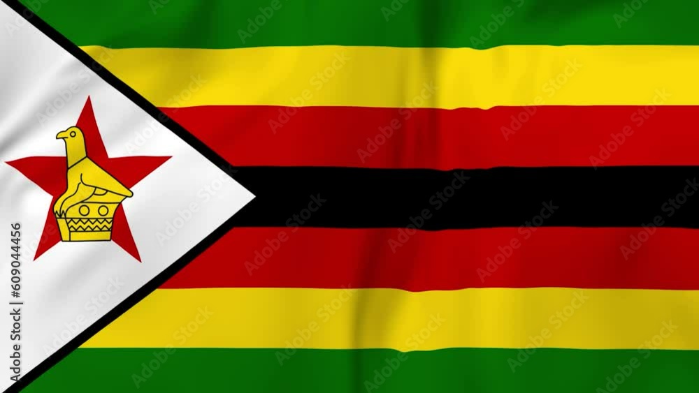 Arising map of Zimbabwe and waving flag of Zimbabwe in background. 4k video. Arising map of Zimbabwe and waving flag of Zimbabwe in background. 4k video.