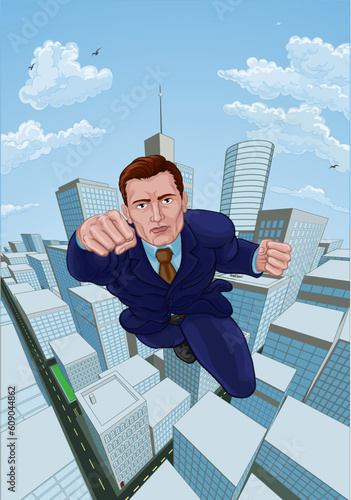 A super hero business man i...