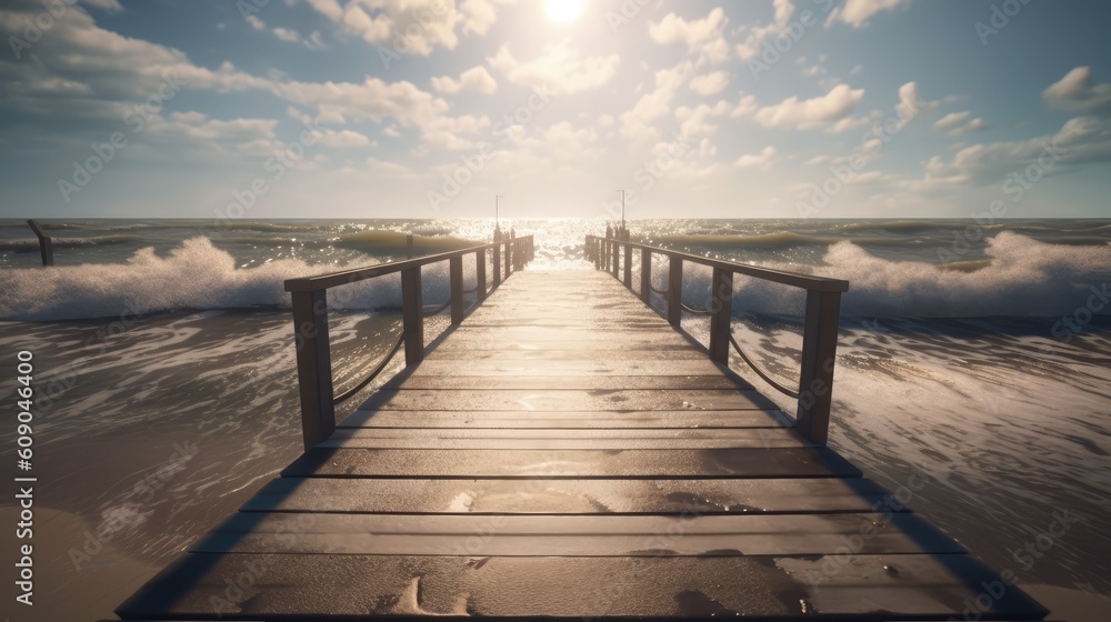 Fototapeta premium Jetty to the beach