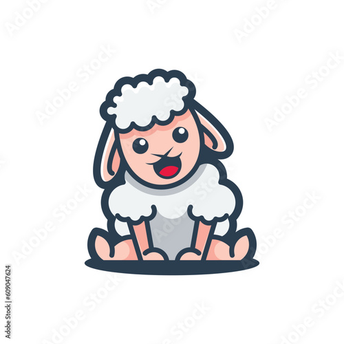sheep cute vector illustration