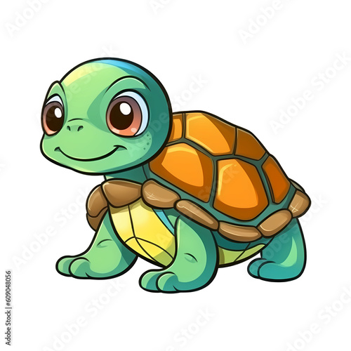 Turtle Cutie: Cute Turtle in 2D Illustration
