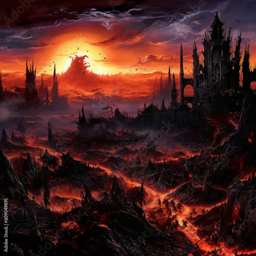 the battleground on a maightmarish landscape