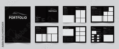 Architecture Portfolio Layout Template or Interior Portfolio Design