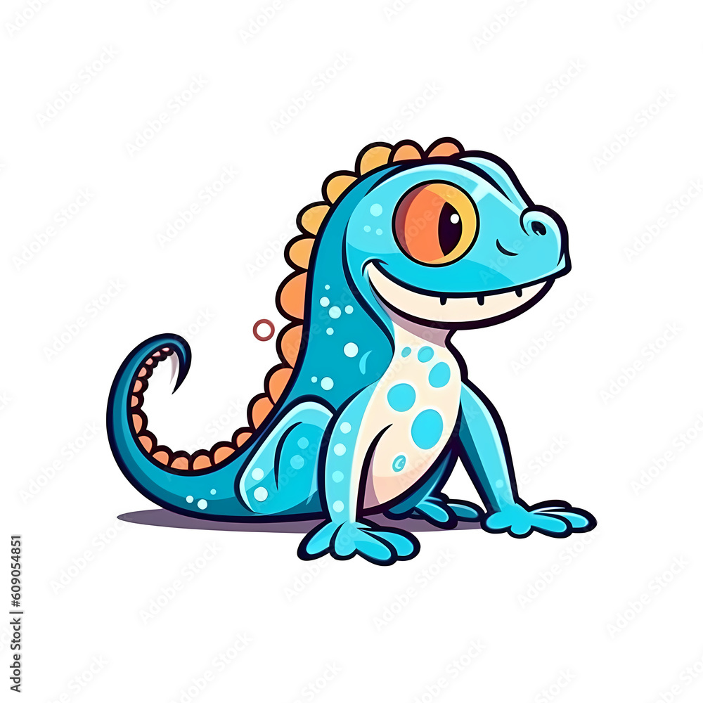 Enchanting Reptile: Delightful Lizard Illustration Enchanting Reptile: Delightful Lizard Illustration