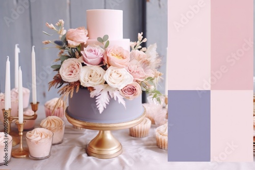 elegant color palette photo