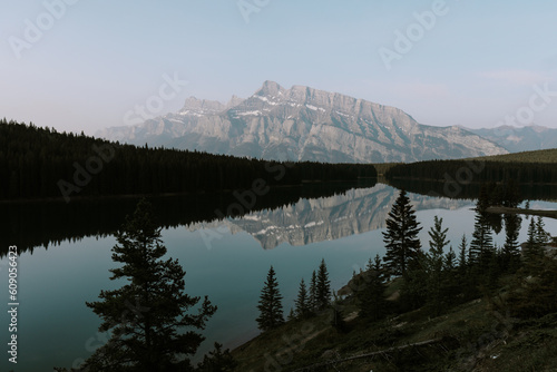 reflection in the mountains