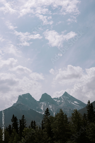 mountains and clouds