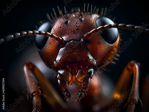 close up of an ant