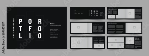 Horizontal Portfolio Template Architecture Portfolio Photography Portfolio