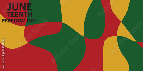 Abstract background design with Juneteenth theme