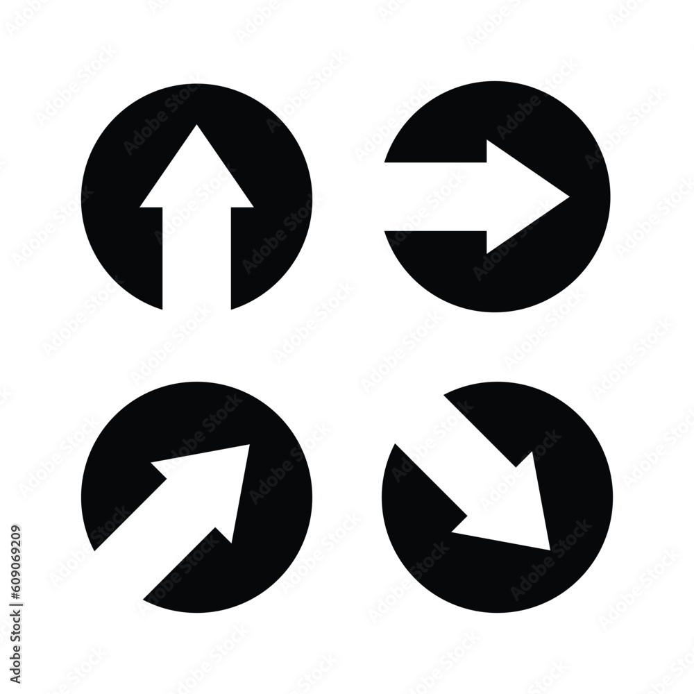 Arrow vector collection. Arrow shapes icon. cursoe flat style isolated on white background Arrow vector collection. Arrow shapes icon. cursoe flat style isolated on white background