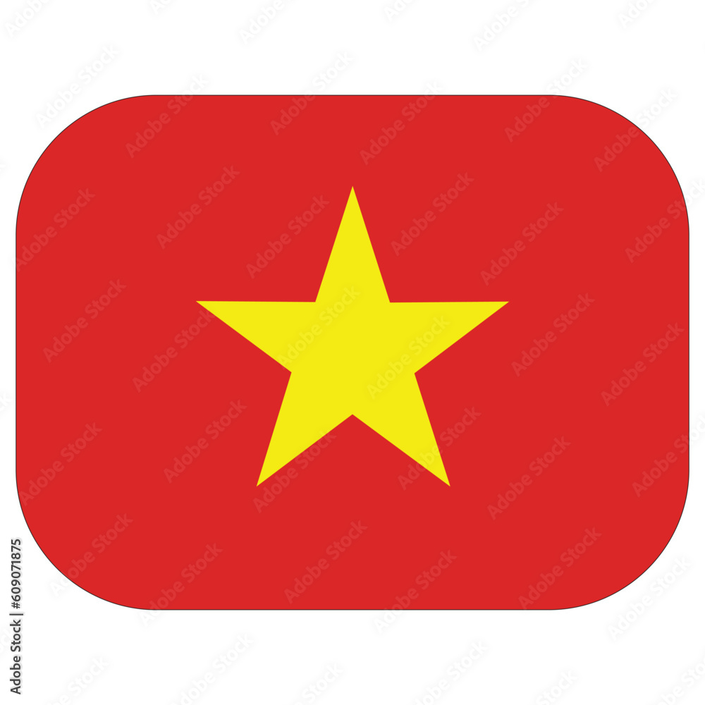 Vietnam flag in rectangle shape.. Flag of Vietnam in a rectangular shape. Vietnam flag in rectangle shape.. Flag of Vietnam in a rectangular shape.
