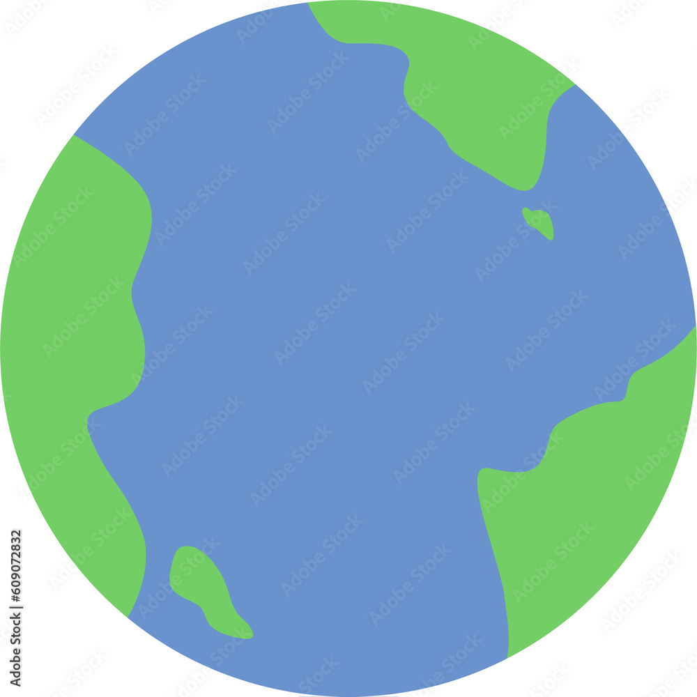 earth flat design icon