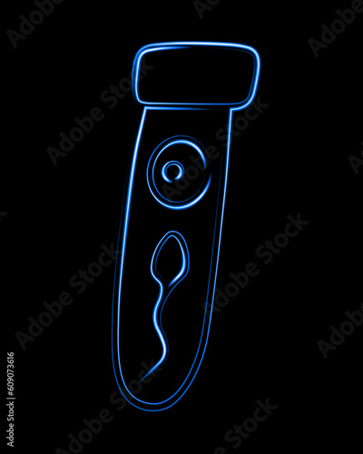 Іn vitro fertilization. Artificial insemination. Freezing of eggs and sperm. Fertilization process. Vector isolated illustration of sperm and egg in a test tube.