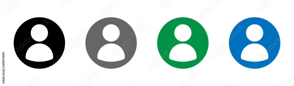 User avatar vector icon flat designs User avatar vector icon flat designs
