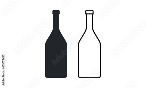 bottle icon vector illustration logo template