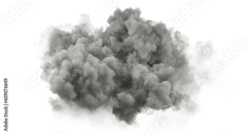 Black rain cloudy isolated backgrounds 3d render png
