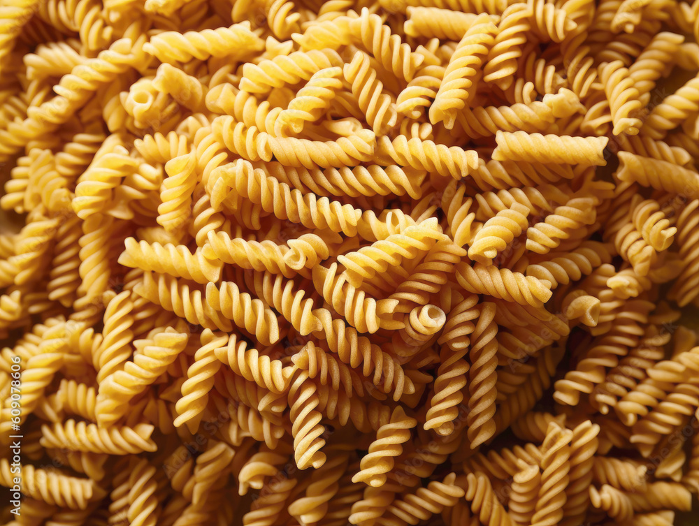 Gluten-free fusilli pasta background