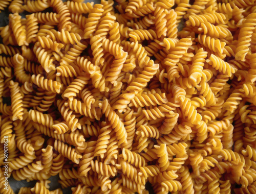 Gluten-free fusilli pasta background