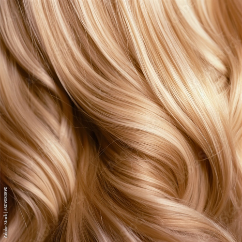 blonde hair texture background. generative ai