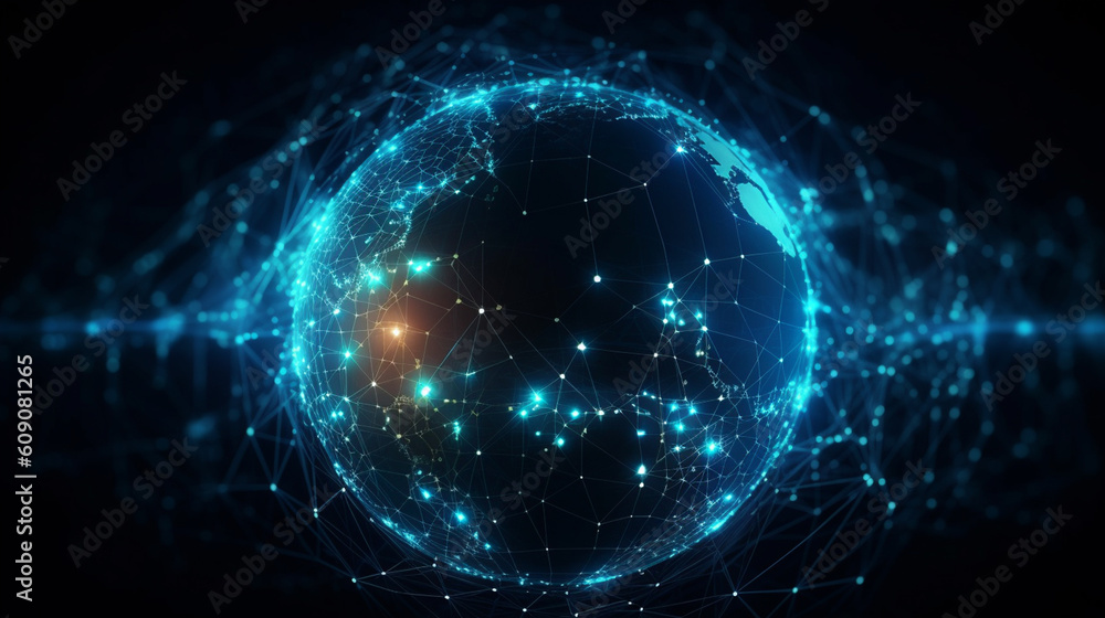 A globe with the word world on it.generative ai A globe with the word world on it.generative ai