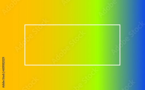 Abstract gradient background with white border frame for add text to presentation, poster, advertising, texture and modern colorful wallpaper.