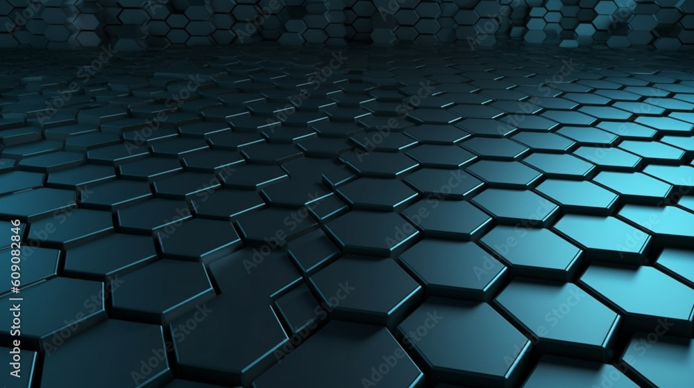 Abstract background made of hexagons. generative ai Abstract background made of hexagons. generative ai