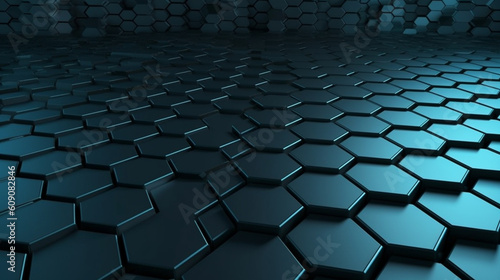 Abstract background made of hexagons. generative ai