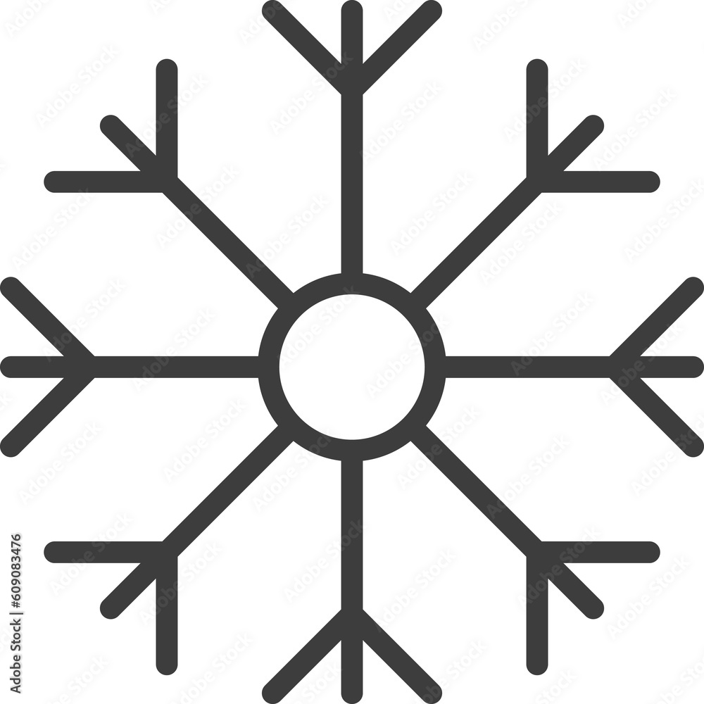 snowflake thin line icon, Weather icon set. snowflake thin line icon, Weather icon set.