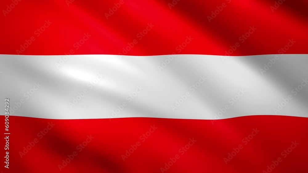 Austria flag moves slightly in the wind Austria flag moves slightly in the wind