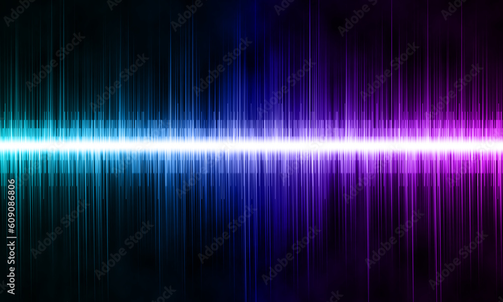 abstract sound waves on black background