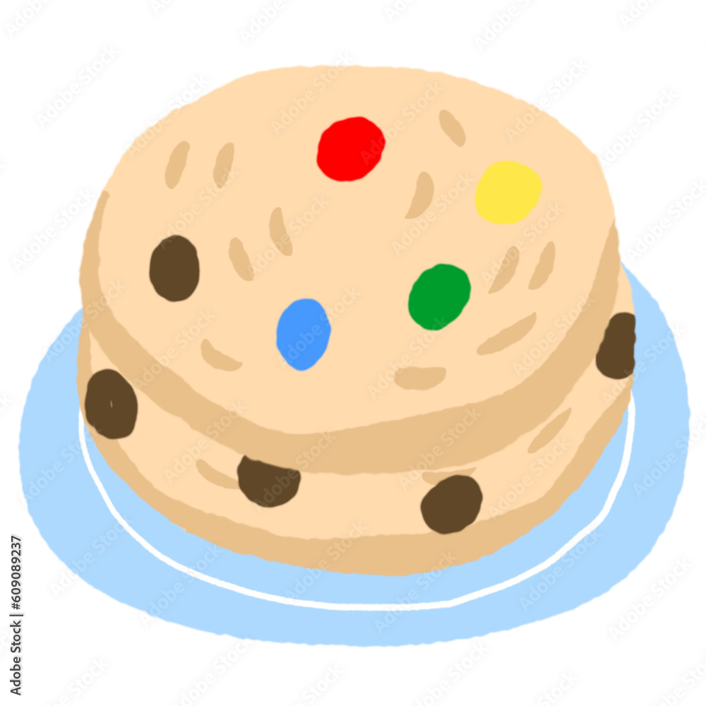 Cute cartoon sweet cookie vector. Cute cartoon sweet cookie vector.
