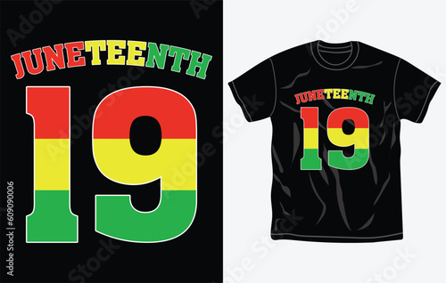 Juneteenth tshirt design and print template, Quotes, Typography design, June 19, African American shirt design, Fully editable vector template.