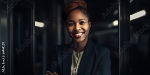 portrait businesswoman, business work and management