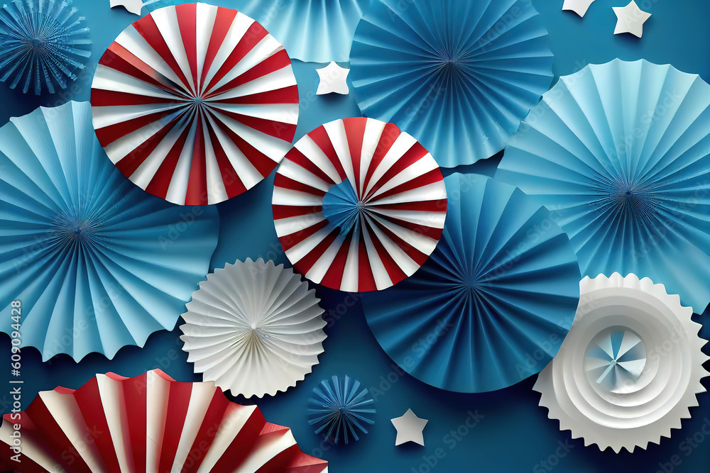 USA American Patriotic holidays background. Generative Ai USA American Patriotic holidays background. Generative Ai