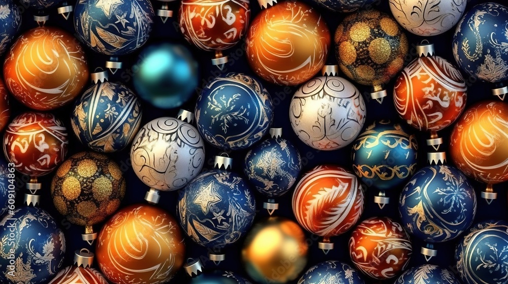 christmas toys on the background. Generative AI christmas toys on the background. Generative AI
