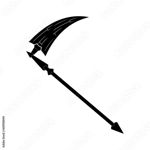 Premium Model Weapon Scythe Prototype Vector Design for creative ideas, examples, businesses, templates, and more