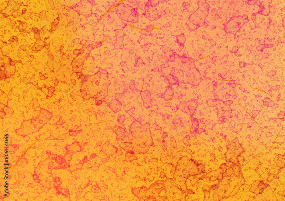 Abstract Background Yellow and Red Blobs and Patches and Scratches 