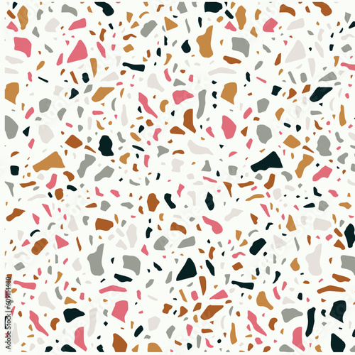 Terrazzo background pattern design,Vector terrazzo texture. Modern surface abstract seamless pattern. Granite background 