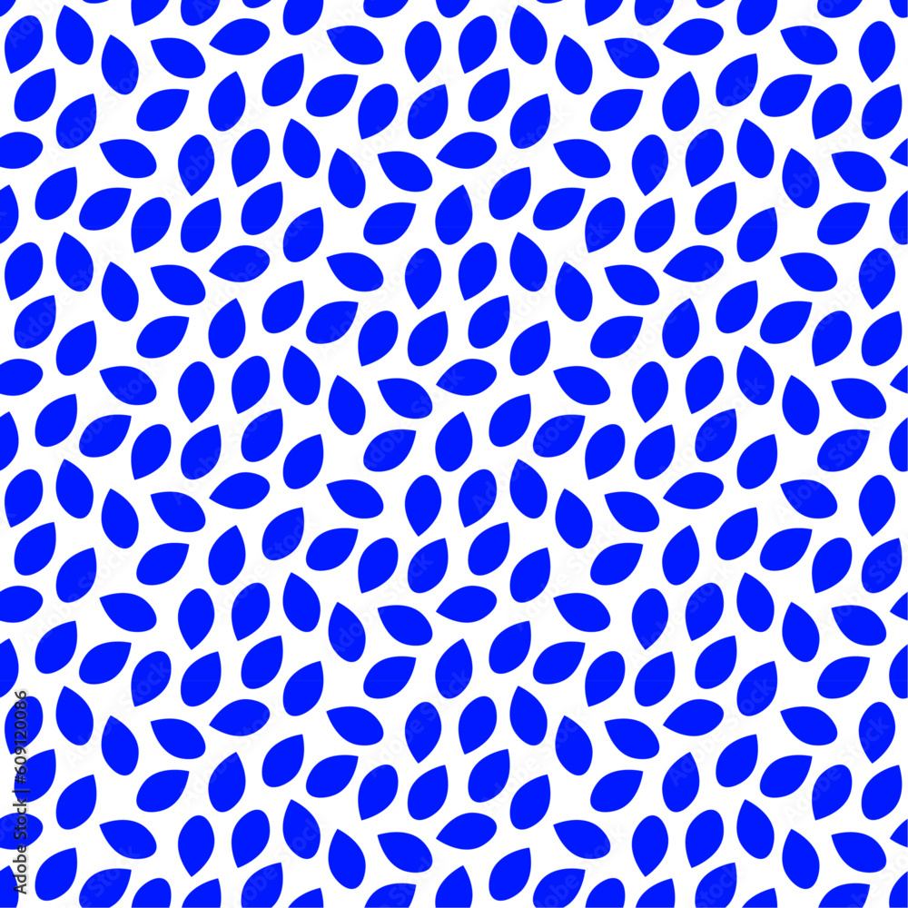 Seamless pattern with blue simple elements. Trendy abstract  background.
