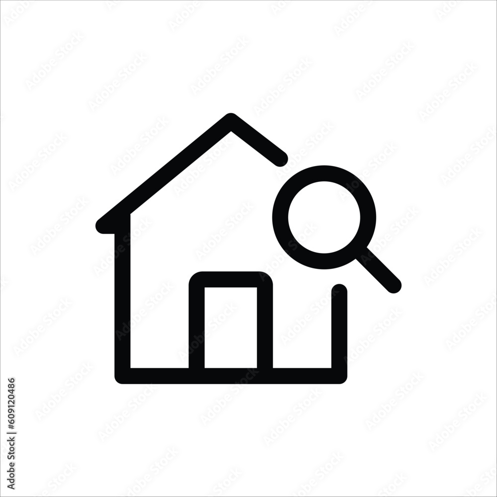 House icon user interface, House icon web, House line illustration. House icon user interface, House icon web, House line illustration.