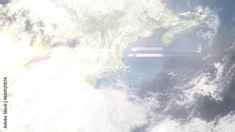 Zoom in from space and focus on Cranston, Rhode Island, USA. 3D Animation. Background for travel intro. Elements of this image furnished by NASA Zoom in from space and focus on Cranston, Rhode Island, USA. 3D Animation. Background for travel intro. Elements of this image furnished by NASA