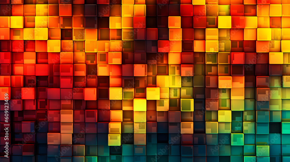 abstract gradient geometric cubes background, Cryptocurrency web page background widescreen, generative ai abstract gradient geometric cubes background, Cryptocurrency web page background widescreen, generative ai