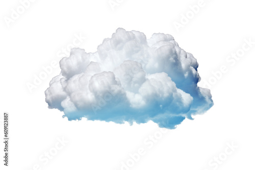 Cloud isolated transparency background. Generative AI 