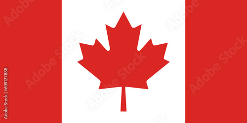 Canada Flag Vectorize ORiginal Color