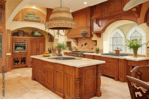 Kitchen mediterranean-style interior design