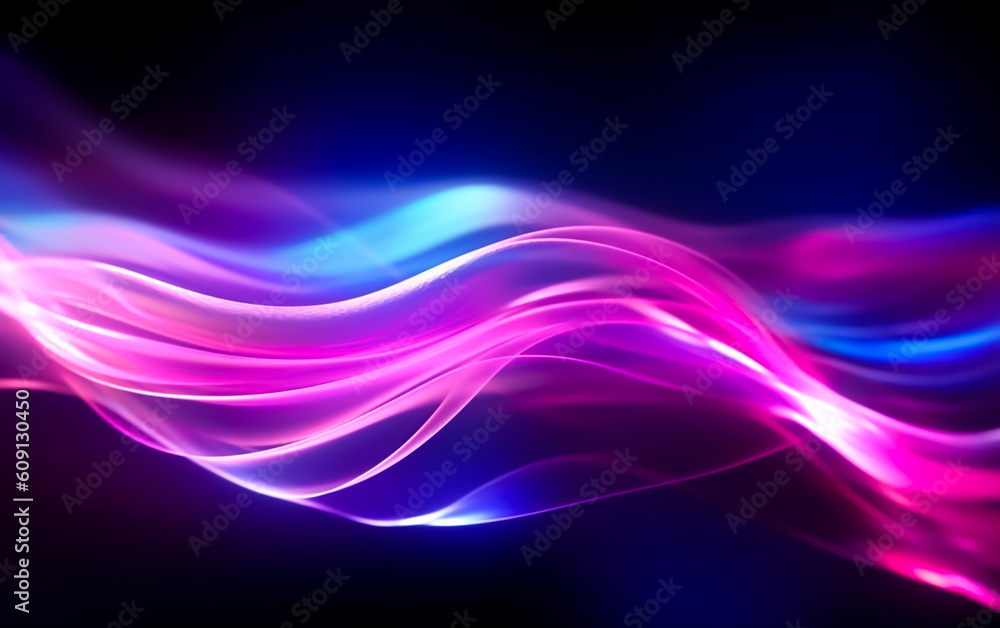 Synthwave style high-speed neon waves and bokeh lighting . Futuristic wallpaper, symbolizing data of information age transfer in a visually captivating design. Wallpaper, Illustrative Generative AI. Synthwave style high-speed neon waves and bokeh lighting . Futuristic wallpaper, symbolizing data of information age transfer in a visually captivating design. Wallpaper, Illustrative Generative AI.